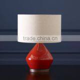 11.23-6 Lean Lined Ceramic Base Mid-century Scandinavian Design Table Lamp Subtly Crackled Look of a Hand-glazed Piece Quality Choice thumbnail-4