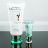 flexible plastic tube with Acrylic cap for cosmetic packagings