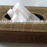 leather tissue box