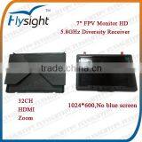 524 Flysight RC801 5.8GHz 7 Inch Monitor HDMI With Zoom Function for RC Helicopter Hobbies