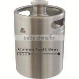 2014 New Used 64OZ Mini Keg Bottle Stainless Steel Beer Growler thumbnail-4