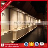 Majestic Bullet-proof Glass Museum Wall Display Museum Display Cabinet Design