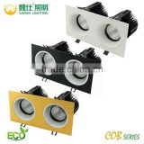 24w cob led downlight dimmable, square led downlight retrofit, recessed downlight led