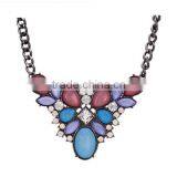 Retro Short Chain Necklace Pendant Gem Diamond Jewelry Wholesale thumbnail-5