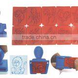 DIY Square With Handle Eva Stationery Kids Toy Stamps