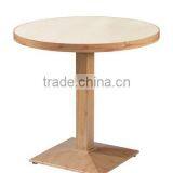 Plywood Fire Proof Wood Imitation Cast Steel Base Bar Table (BT044)
