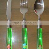 Stainless Flatware With Plastic Handle thumbnail-1