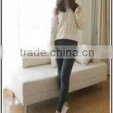 Leggings Canada Stock Leggings For Women Long Leg Cotton Gray Lace Women Leggings thumbnail-1