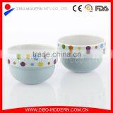 Creative design round gift for friend ceramic Ice CreamBowl