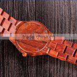 Fashion Wooden Quartz Watches Men Women Two Color Wood Strap Watches Environment-friendly Natural Wood Quartz Watch thumbnail-4