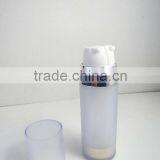Dual Tube Cosmetic Lotion Bottle With Pump