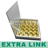 Custom Book Shaped Design Food Grade Empty Cheap Chocolate Gift Box With Division Insert Tray