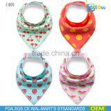 Amazon Bestseller 100% Cotton Adjustable Baby Bandana Drool Bibs thumbnail-4