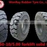 Best Selling and Popular 6.50-10 Forklift Solid Tires for Warehouse