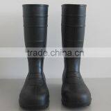 Acid Resistant Black Industrial Steel Toe PVC Safety Rain Boots thumbnail-2
