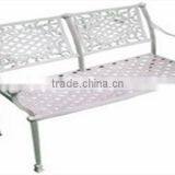 Outdoor/indoor White Love Seat 18339 thumbnail-1