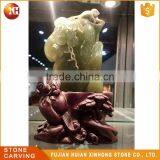 High Quality Reality Polish Natural Jade Fruit Carving thumbnail-6