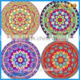 Large Round Donut Beach Towel Cotton Print For Stand by Custom thumbnail-1