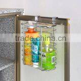 2016 Iron Wire Over Cabinet Door Hanging Kitchen Storage Basket thumbnail-3