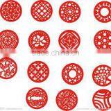 #15120607 factory direct selling Chinese festival mat, laser cut Chinese style mat