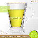 Custom Drinking Glass Tea Mug Cups With Handle thumbnail-6