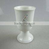 Porcelain High-footed Wine Cup thumbnail-1