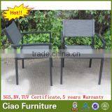 Outdoor Fabric Resturant Chair Patio Dining Arm Chair Stackable Chair thumbnail-3
