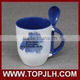 Unique Sublimation Double Color Special Coffee Mug With Spoon for Sale thumbnail-2