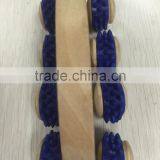 High Quality 8 Wooden Roller Rolling Ball Wheel Massager Slimming Care Fitness Massage Tool thumbnail-1