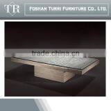 Small Hand Craved Travertine Leisure Top End Table thumbnail-4
