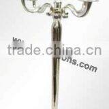 Multifunctional 5 Arm Candelabra for Wedding Centerpieces , Nickel Plated Candelabra ,SilverCandelabra thumbnail-2