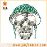 skull design Rhinestone hotfix design for clothes