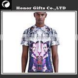 Fashionable Short Sleeves Cotton High Quality Custom Printed T Shirt thumbnail-6