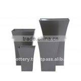 AQS Galvanized Zinc Vase,Galvanized Zinc Watering Can , Zinc Pot Planter, Zinc Planter for Gardening and Household thumbnail-1