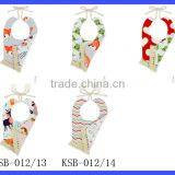 Rainbow Polka Dot Tassel Newborn Toddler Tassel Adjustable Soft Bibs thumbnail-6