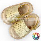 Wholesale Soft Sole Moccasins Prewalker Tassel Pink Girls Sandals thumbnail-3