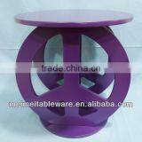 Furnishing Kid's Peace Sign Table, Purple,pink,black,white thumbnail-1