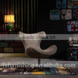 YYF2 Lofty High Quality Italian Vintage Leather Antique Adjustable Dining Swan Chair thumbnail-4