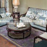 BISINI New Classic Light Blue Carving Sofa Set thumbnail-3