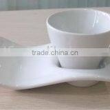Ceramic Coffee Mug With Cookie Holder and Saucer thumbnail-1