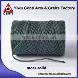 Hot Sale Durable Moss Solid Twisted Cotton Thread Bakers Twine thumbnail-1