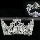 Pageant Jewelry Accessories Big Rhinestone Fashion Women Cheap Tiaras Wholesale thumbnail-2