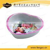 Unbreakable New Design Solid Color Melamine Heart Shape Bowl thumbnail-3