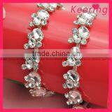 Bridal Crystal Rhinestone Cup Chain Clear Trim WRC-135 thumbnail-2