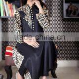 Printed & Plain Leopard Kurti Designs For Stitching Net Kurti With Embroidery Designs HSd7208 thumbnail-4