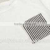 Wholesale Soft Cotton 0-2years Infant Toddler Shirts Long Sleeve White T-shirt thumbnail-5