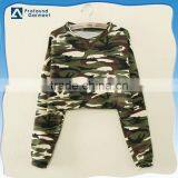 Women's Custom Full All Over Printing Camo Camouflage Half Sweatshirt Crop Top Without Hood thumbnail-1