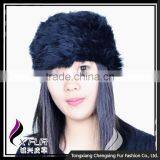 CX-E-10B Wholesales Fashion Cheap Custom Knitted Rabbit Fur Snood Headband thumbnail-4