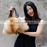CX-H-17E High Quality Women Real Fox Fur Handbag thumbnail-3