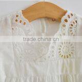 2017 Latest Wholesale Baby Clothes Hot Sale Cheap Clothing Children's Boutique Short Sleeve Summer White Baby Girl Summer Dress thumbnail-2